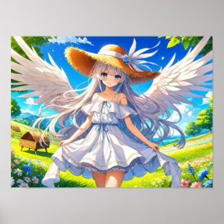 Poster Élégance Imaginaire Angélique sérénité estivale
