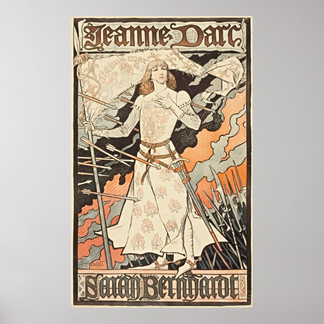 Poster Elégance intemporelle : Jeanne d'Arc-Sarah Bernhar (Devant)