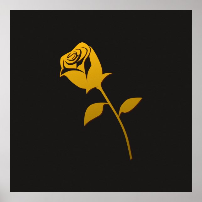 Poster Élégance Or 19 Imprimer (Devant)