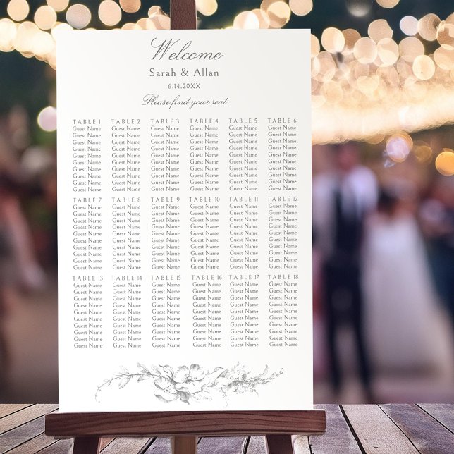 Poster Élégant classique Rococo Floral (Créateur téléchargé)