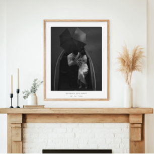 Poster Élégant Couples nouvellement marié Mariage photo m