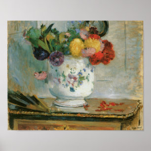 Poster Elegant Dahlia Flowers Artistic Print