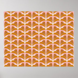 Poster Elégant Damask Floral vintage Motif sans joint. De