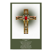 Elegant Gold & Ruby Cross
