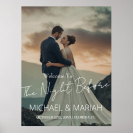 Poster Élégant La Nuit Avant Le Dîner De La Répétition Ph