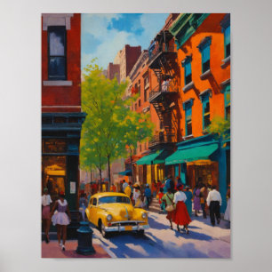 Poster Élégant magasin Harlem Renaissance