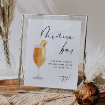 Élégant moderne | Symbole de la barre de Mimosa