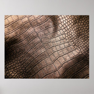 Poster Elégant motif en cuir gros plan.