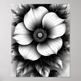 Poster Élégant noir, papier d'affiche de valeur (Matte)