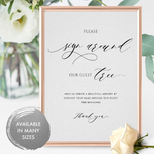 Poster Élégant S'Il Vous Plaît Connecter Autour De Notre 