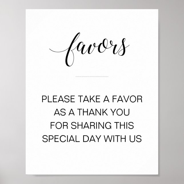 Poster Élégant S'Il Vous Plaît Prendre Un Signe Mariage F (Devant)