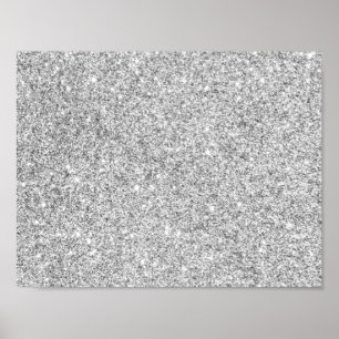 Poster Elegant Silver Glitter
