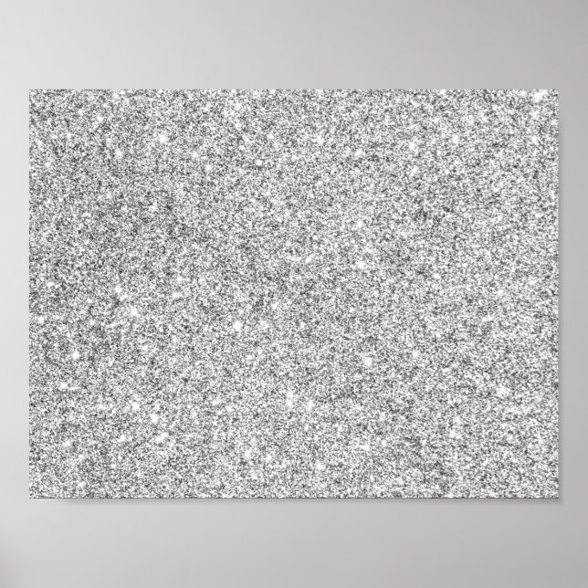Poster Elegant Silver Glitter (Devant)