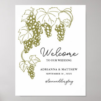 Poster Élégant vignoble | SIGNE Mariage D'Italie