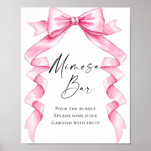 Poster Elégante Fête des mariées de mâchoire rose douce M (Devant)