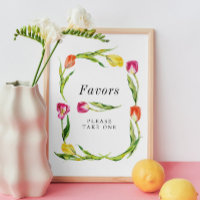 Élégante Fête des mariées Tulipe de Printemps Favo