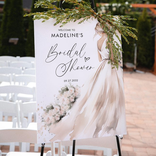 Poster Élégante mariée classique pour devenir Fête des ma (Créateur téléchargé)