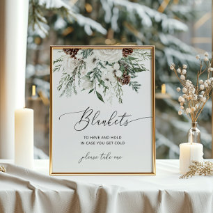 Poster Élégantes couvertures d'hiver à avoir et tenir