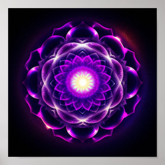 Poster Élément de pensée : Le Sahasrara / Couronne Chakra