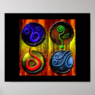 Poster Éléments De L'Affiche Magique