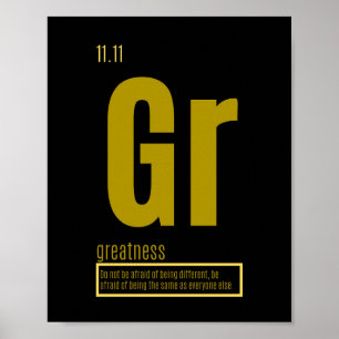 Poster Éléments fondamentaux du succès   Grandeur