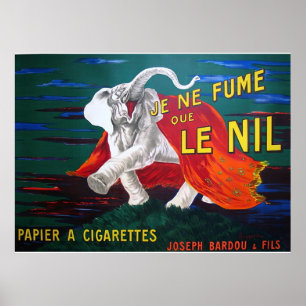 Poster Éléphant cigarettes-1900