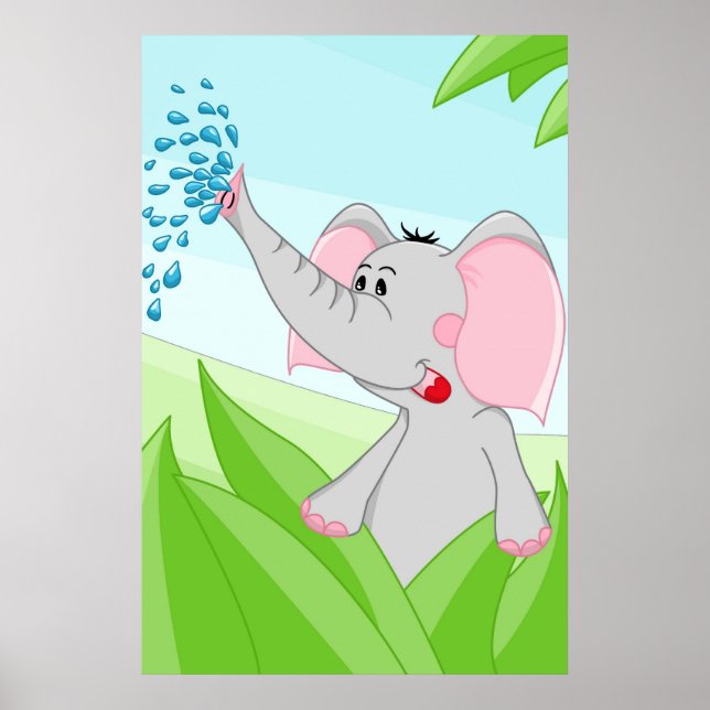 Poster Eléphant d'Afrique (Devant)