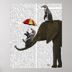 Poster Éléphant et pingouin