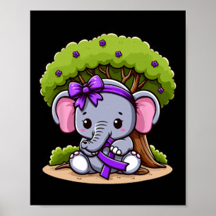 Poster Eléphant Je Me Souviendrai De Vous Tournesol Heime