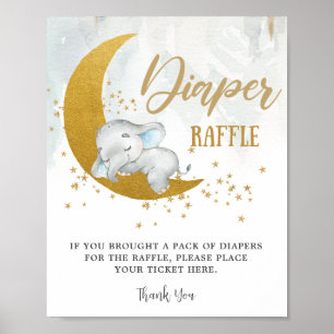 Poster Elephant Nous sommes au-dessus de la lune Petit ch