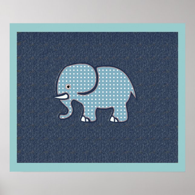 Poster éléphant pour murs (Devant)