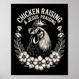 Poster Élevage De Poulet Et Louange De Jésus