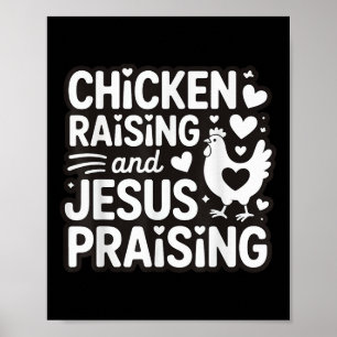 Poster Élevage De Poulet Et Louange De Jésus