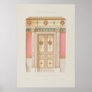 Poster Élévation de porte du Salon Empire de Desaint 1910