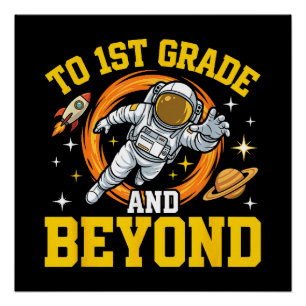 Poster élève astronaute de la 1re année et au-delà