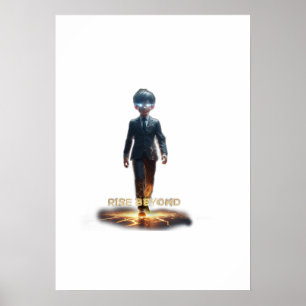 Poster Élever au-delà de la conception d'affiche motivati