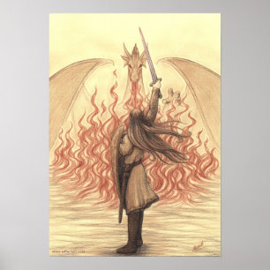Poster Elf vs Dragon