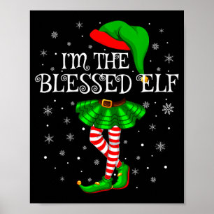 Poster Elfe Bénit Noël Correspondance Famille Femmes Fill