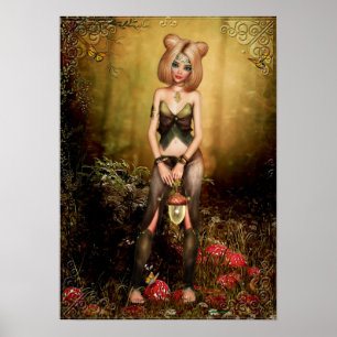 Poster Elfe dans l'Imaginaire des Bois