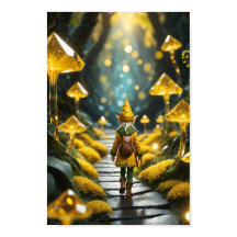 Elfe en cristal jaune