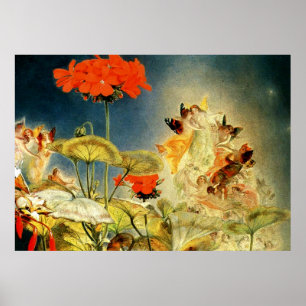 Poster Elfes et fées, le rêve d'une nuit d'été