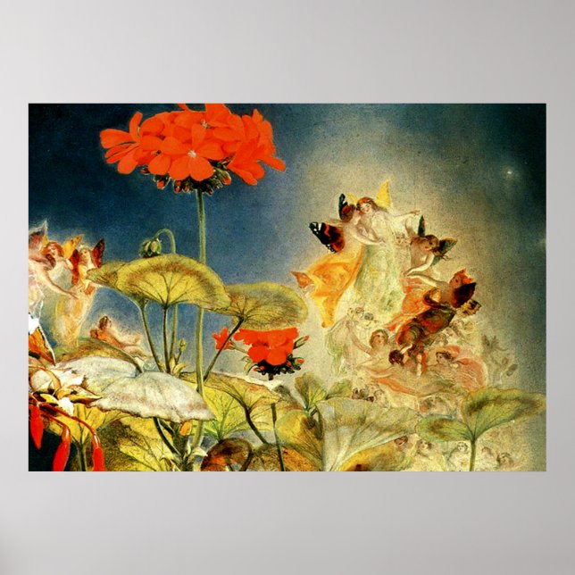 Poster Elfes et fées, le rêve d'une nuit d'été (Devant)