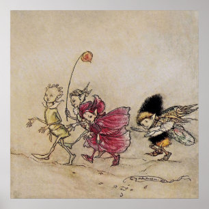 Poster "Elfes" Fairy Art par Arthur Rackham