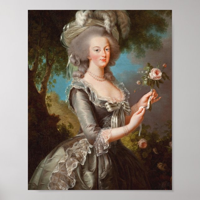 Poster Elisabeth Louise Vigee - Lebrun - Marie Antoinette (Devant)