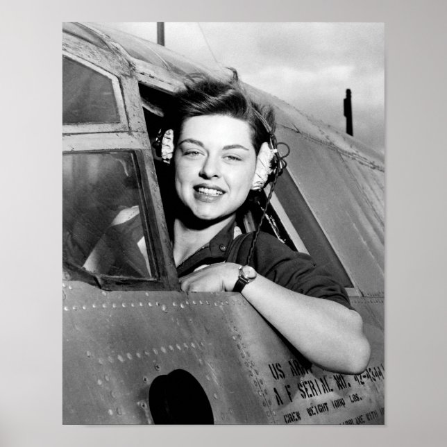 Poster Elizabeth Gardner - Pilote de service féminin de l (Devant)
