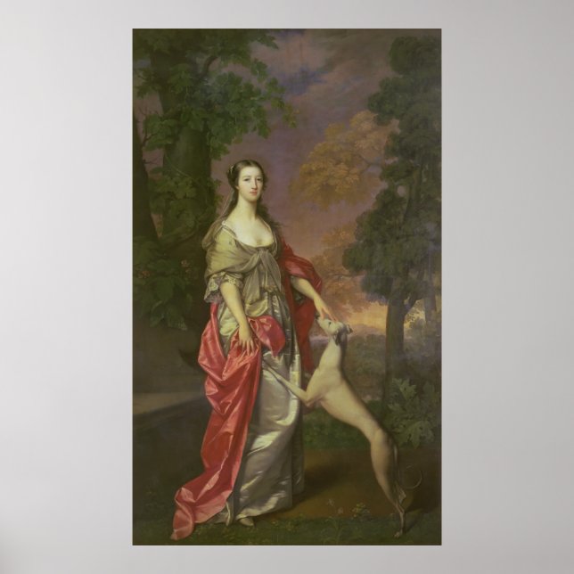 Poster Elizabeth Gunning, duchesse de Hamilton, 1752-173 (Devant)