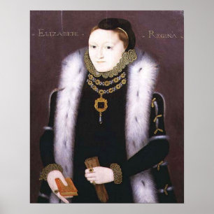 POSTER ELIZABETH I, REINE D'ANGLETERRE (PORTRAIT DE CLOPT
