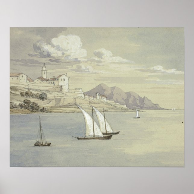 Poster Elizabeth Murray - Portofino de la mer, Gênes (Devant)