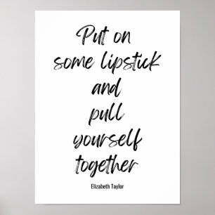 Poster Elizabeth Taylor Citations Motivationnelles
