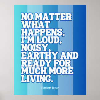 Poster Elizabeth Taylor Citations Motivationnelles